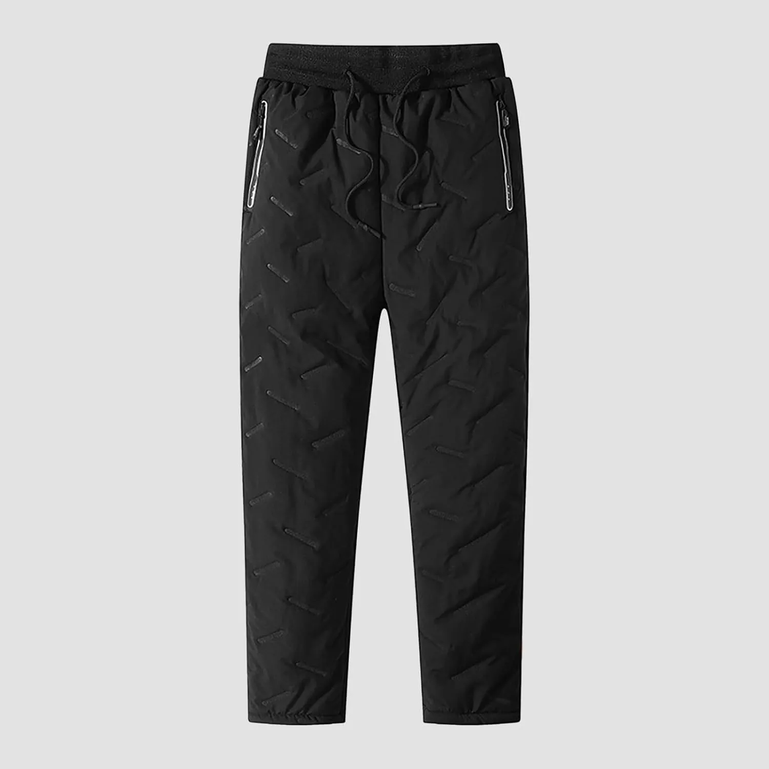 2 Pack Fleece Lined Sweatpants for Women - ZHIFANXN Joggers with Pockets High Waisted Thermal Winter Warm Pants for Snow