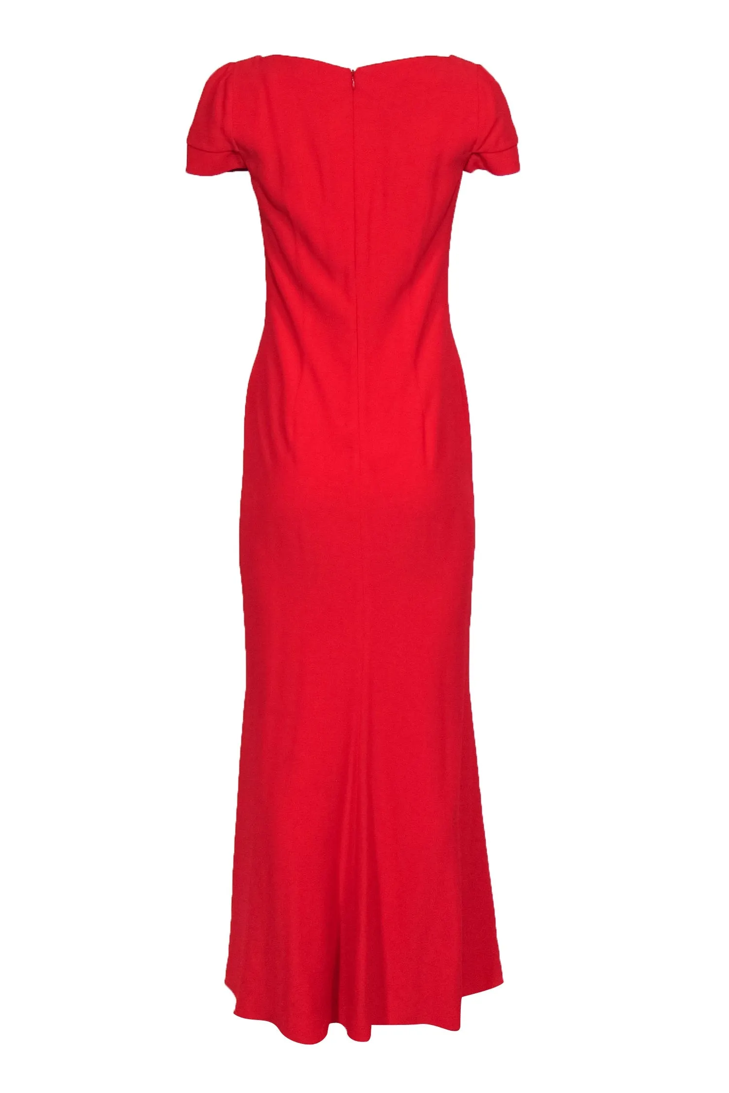 Alexander McQueen - Red Cap Sleeve Gown Sz 6