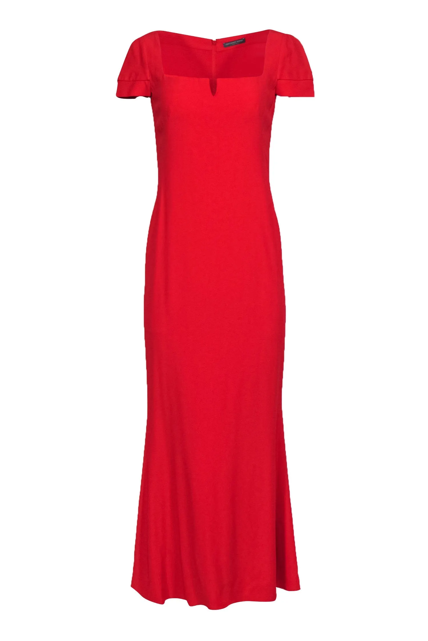 Alexander McQueen - Red Cap Sleeve Gown Sz 6