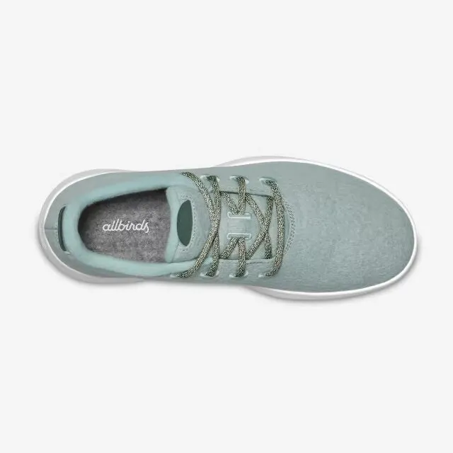 Allbirds Wool Runners Mizzles - CLASSICS: Light Green Color (White Sole)