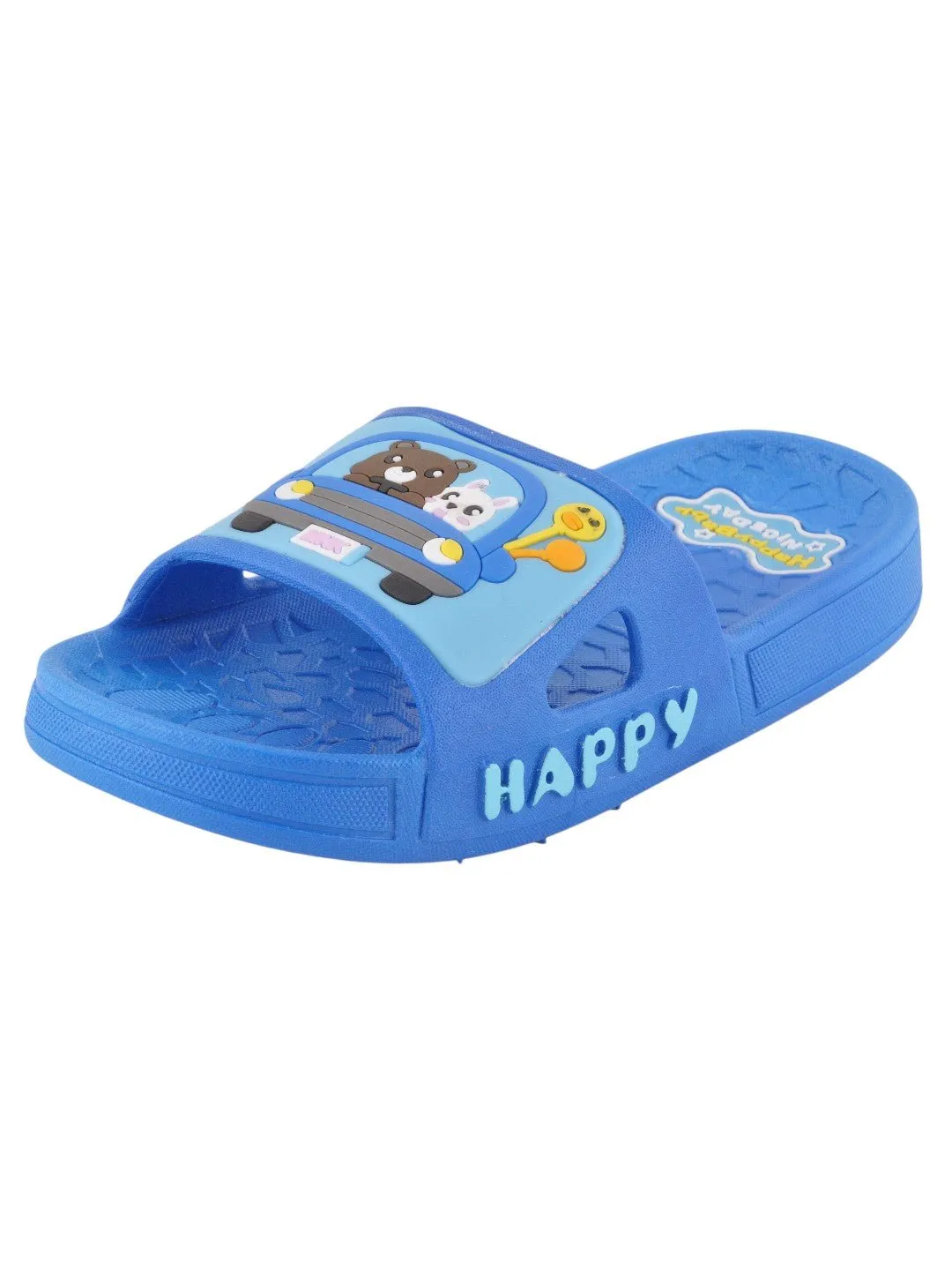 Bear and Bunny Car Design Slides for Boys - Blue