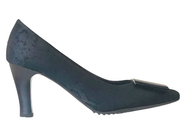BEATRICE 70224 Textile & Leather Mid Heels