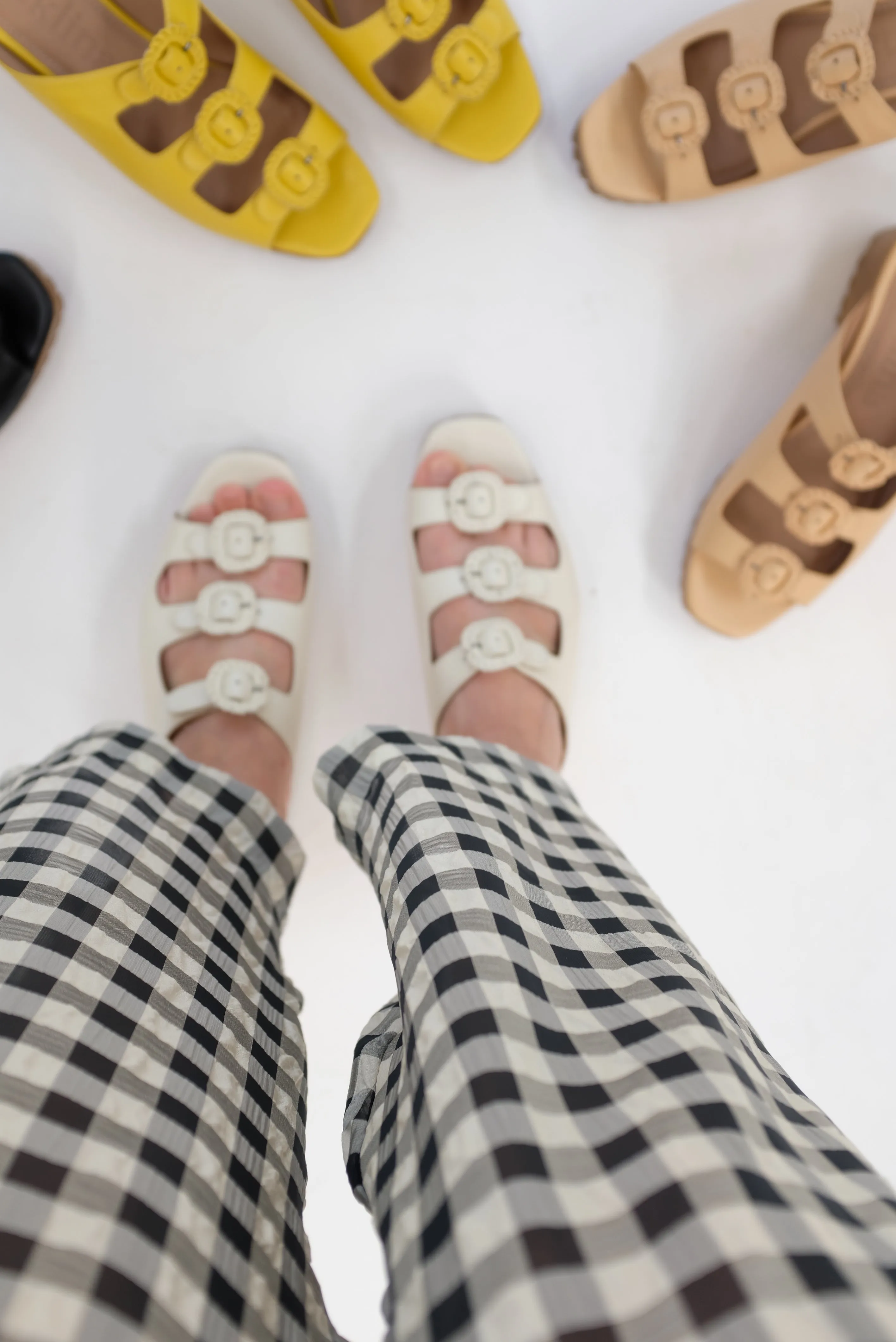 Beklina Buckle Clog Off White
