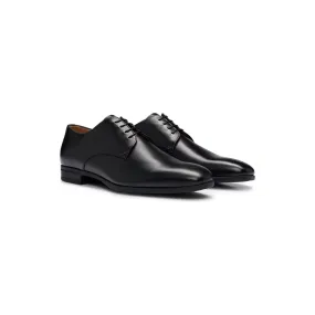 BOSS LEATHER DERBY SHOES WITH RUBBER SOLE