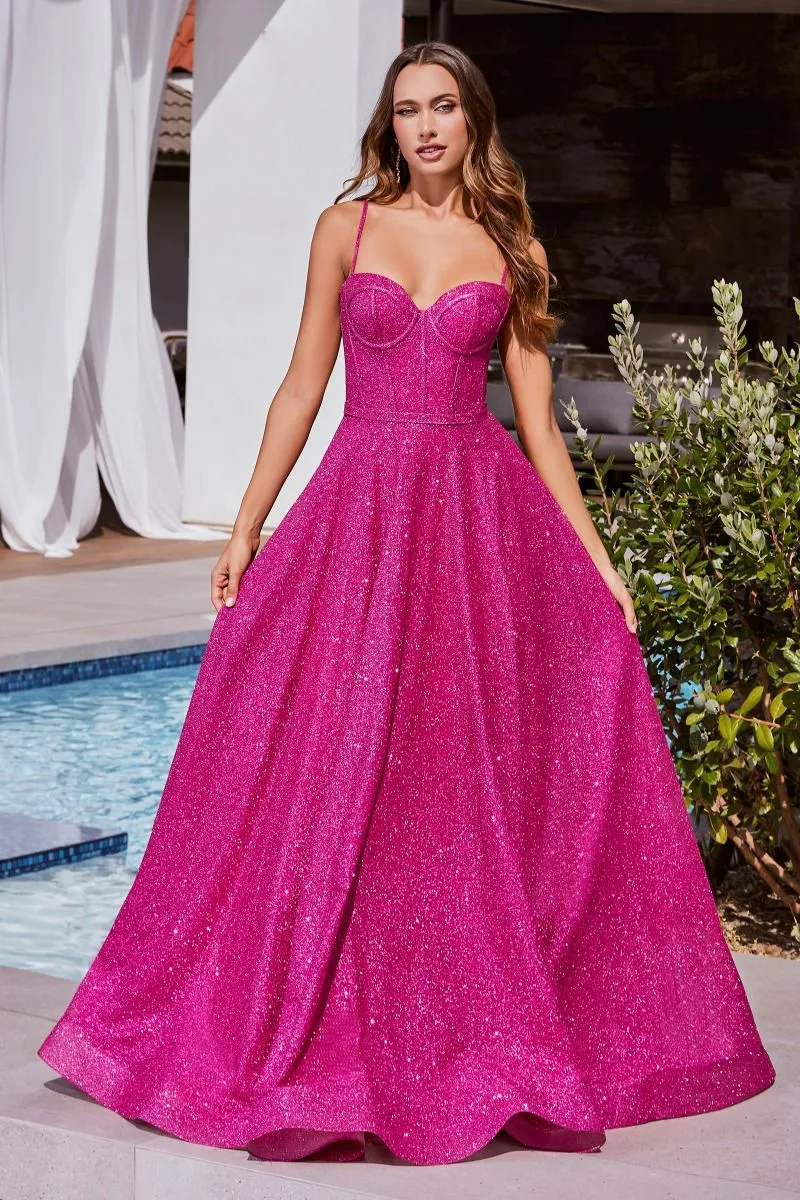 CDS483 Ladivine GLITTER BALL GOWN