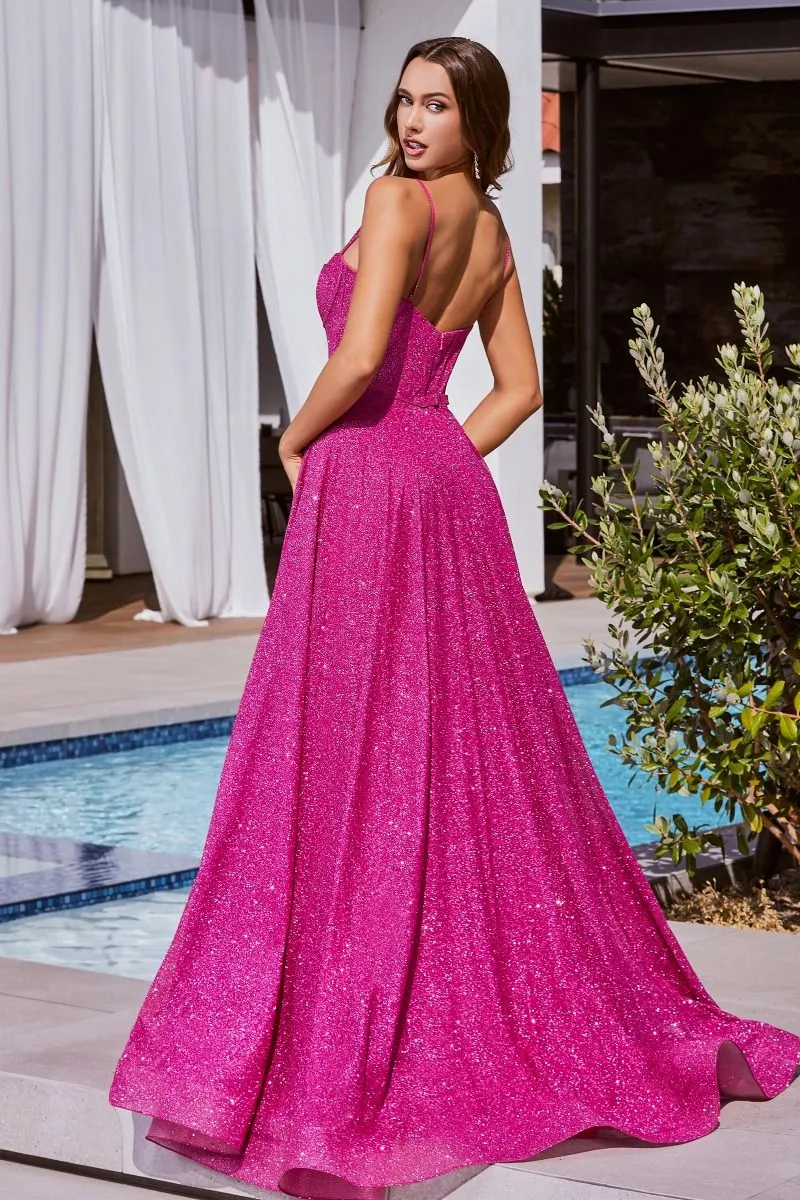 CDS483 Ladivine GLITTER BALL GOWN