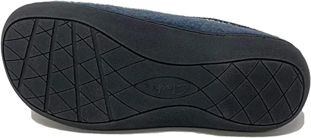 Clarks Indoor and Outdoor Teal Slipper Cozy Wool Mule Slip-On Fur Lined Clogs