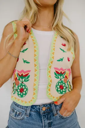 Daydream Embroidered Vest