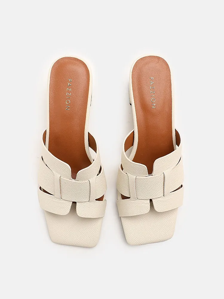 Elmira Cowhide Leather Heels