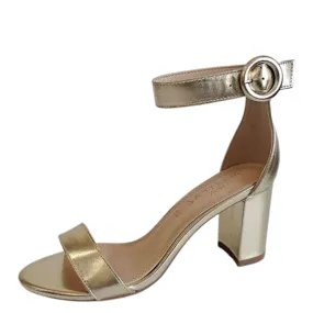 Funki Buys | Shoes | Women's Gold Block Heel Wedding Sandal