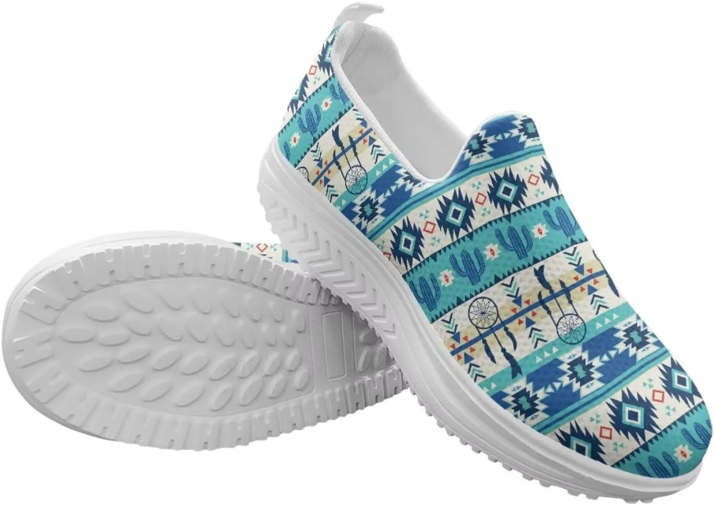 Howilath Slip on Sneakers Womens Platform Shoes Casual Sport Shoes Anti-Skid Running Sneakers with Thick Rocking Bottom