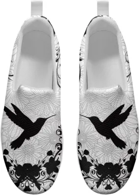Howilath Slip on Sneakers Womens Platform Shoes Casual Sport Shoes Anti-Skid Running Sneakers with Thick Rocking Bottom