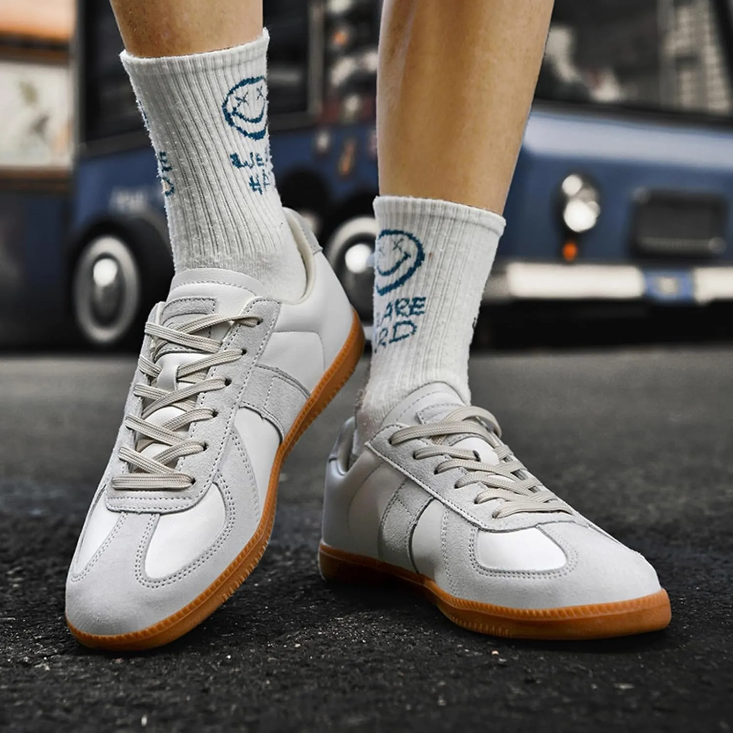ihinzry Fashion Sneakers for Women 2024 Gum Sole Sneakers Women Tennis Shoes