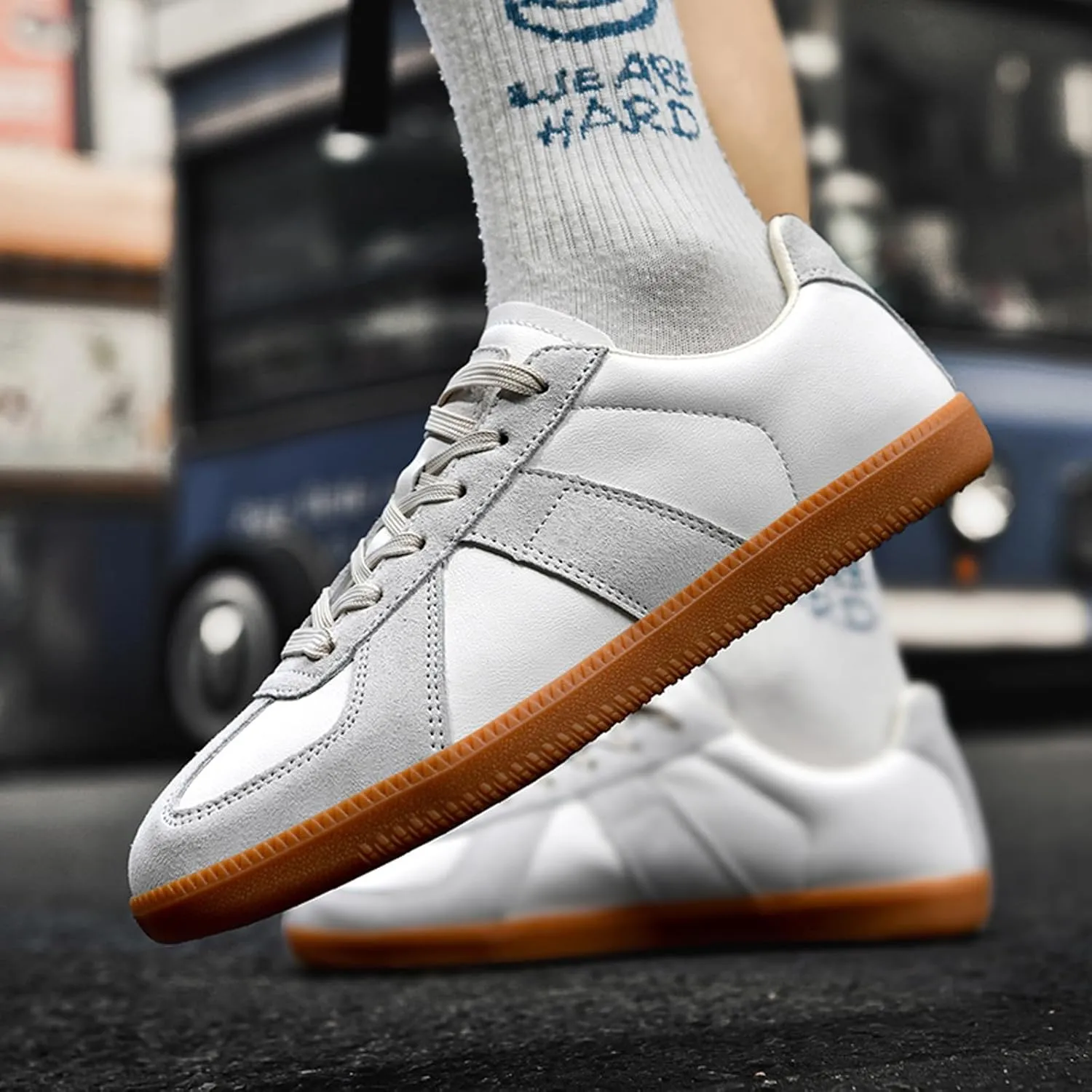 ihinzry Fashion Sneakers for Women 2024 Gum Sole Sneakers Women Tennis Shoes