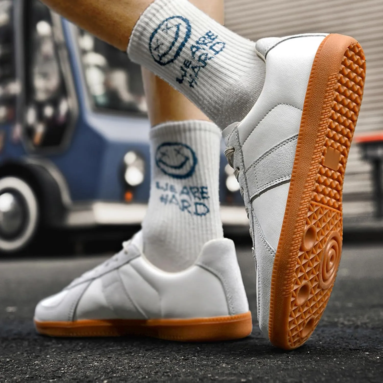 ihinzry Fashion Sneakers for Women 2024 Gum Sole Sneakers Women Tennis Shoes