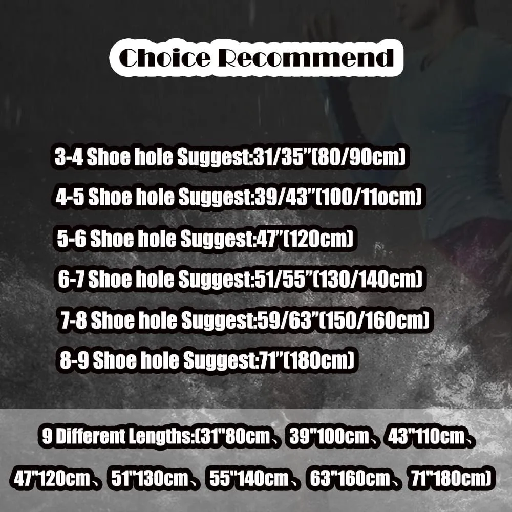 Iron head Flat Shoe Laces Reflective,for Sport Sneakers Skates Boots 9 Different Lengths 6 Colors