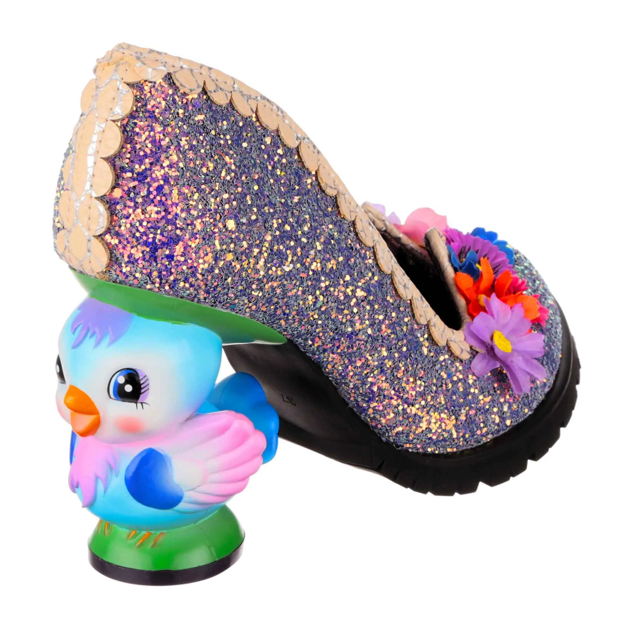 Irregular Choice Womens Flock Together High Heel - Purple