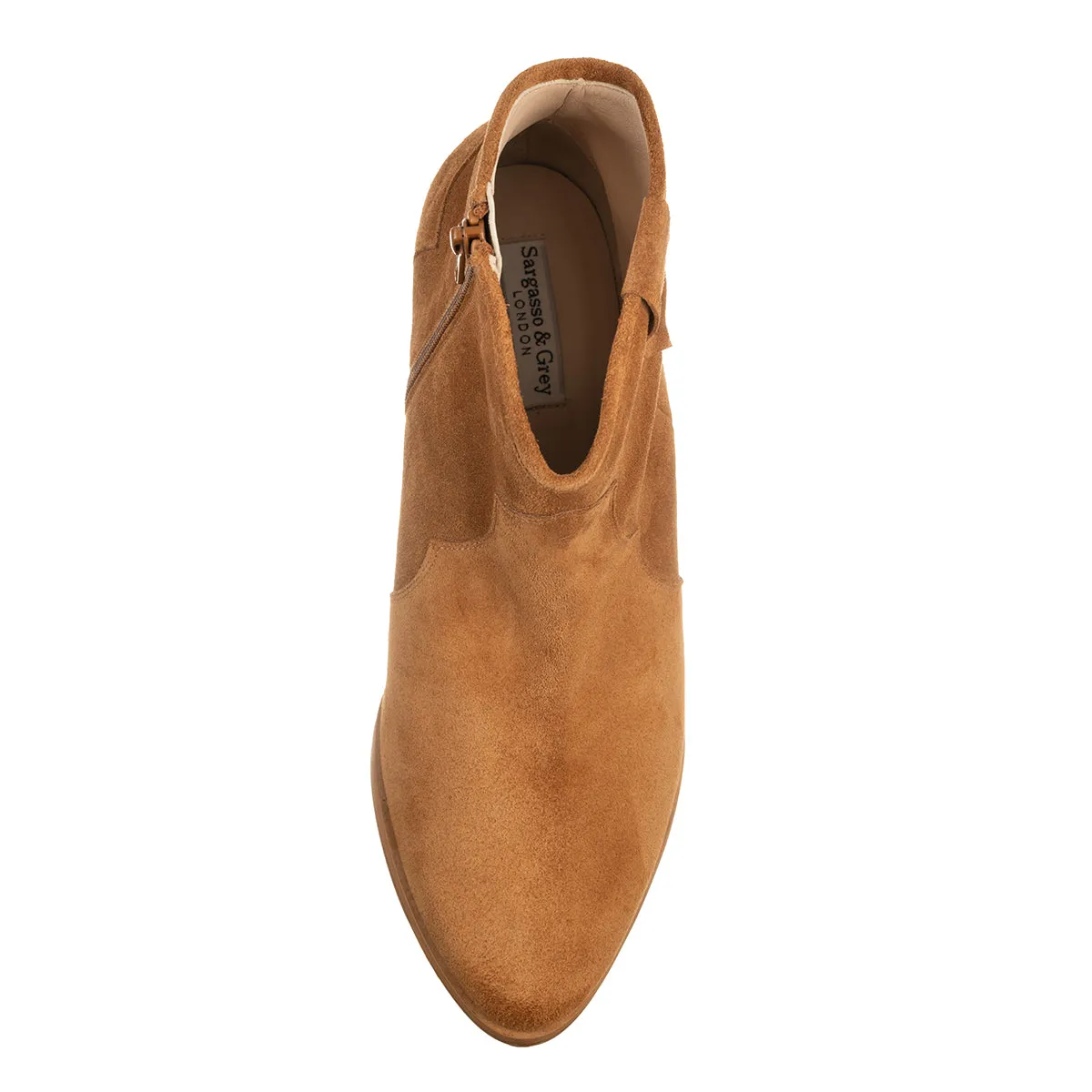 Jago Extra Wide Width Cowboy Boots - Tan Suede