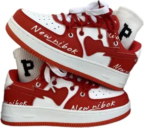 Love Heart Letter Print Platform Fashion Sneakers Skate Shoes Gifts Aesthetic Casual Chunky Shoes for Women