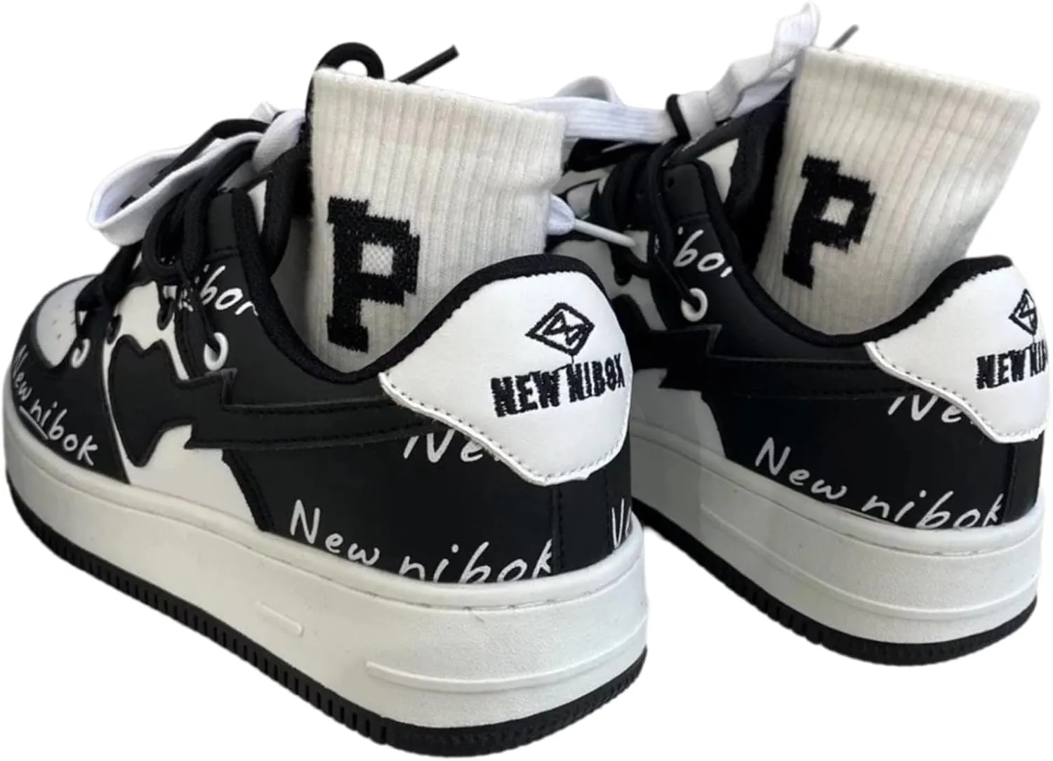 Love Heart Letter Print Platform Fashion Sneakers Skate Shoes Gifts Aesthetic Casual Chunky Shoes for Women