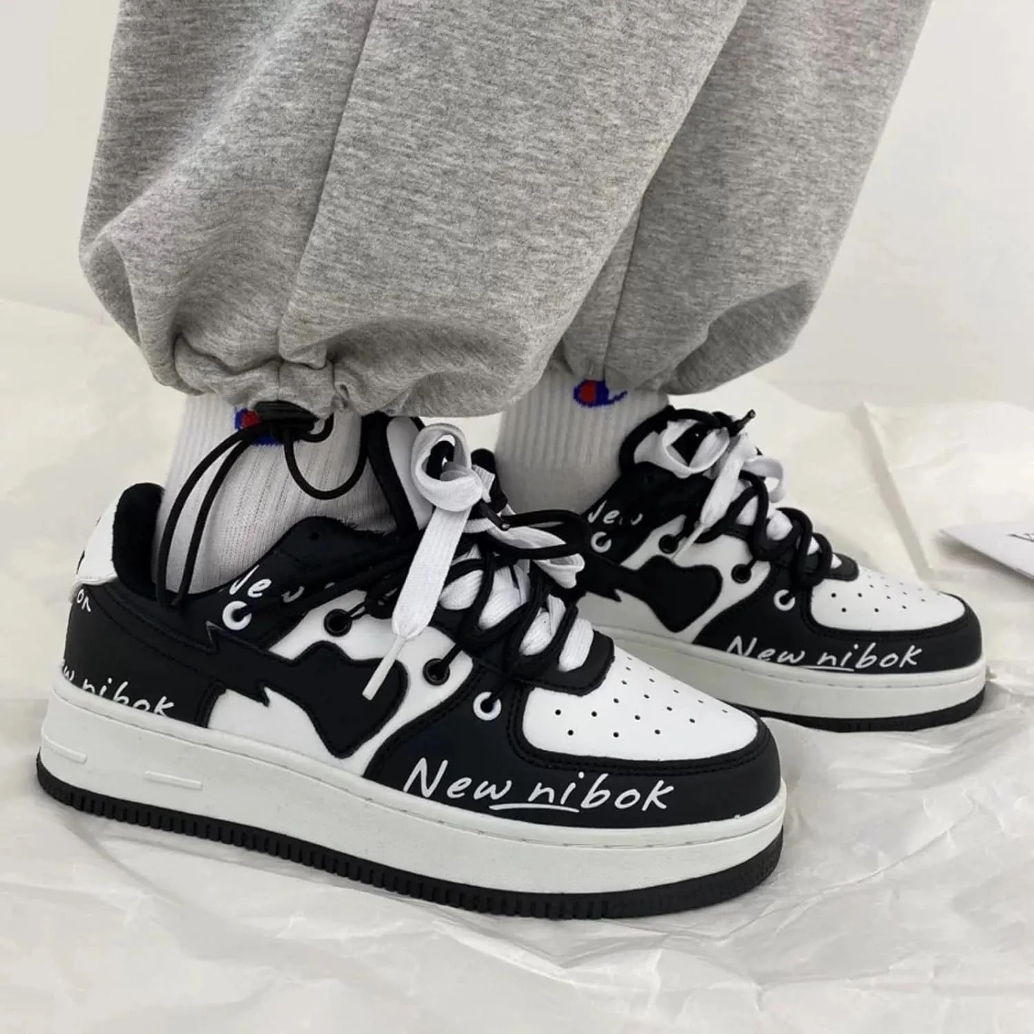 Love Heart Letter Print Platform Fashion Sneakers Skate Shoes Gifts Aesthetic Casual Chunky Shoes for Women