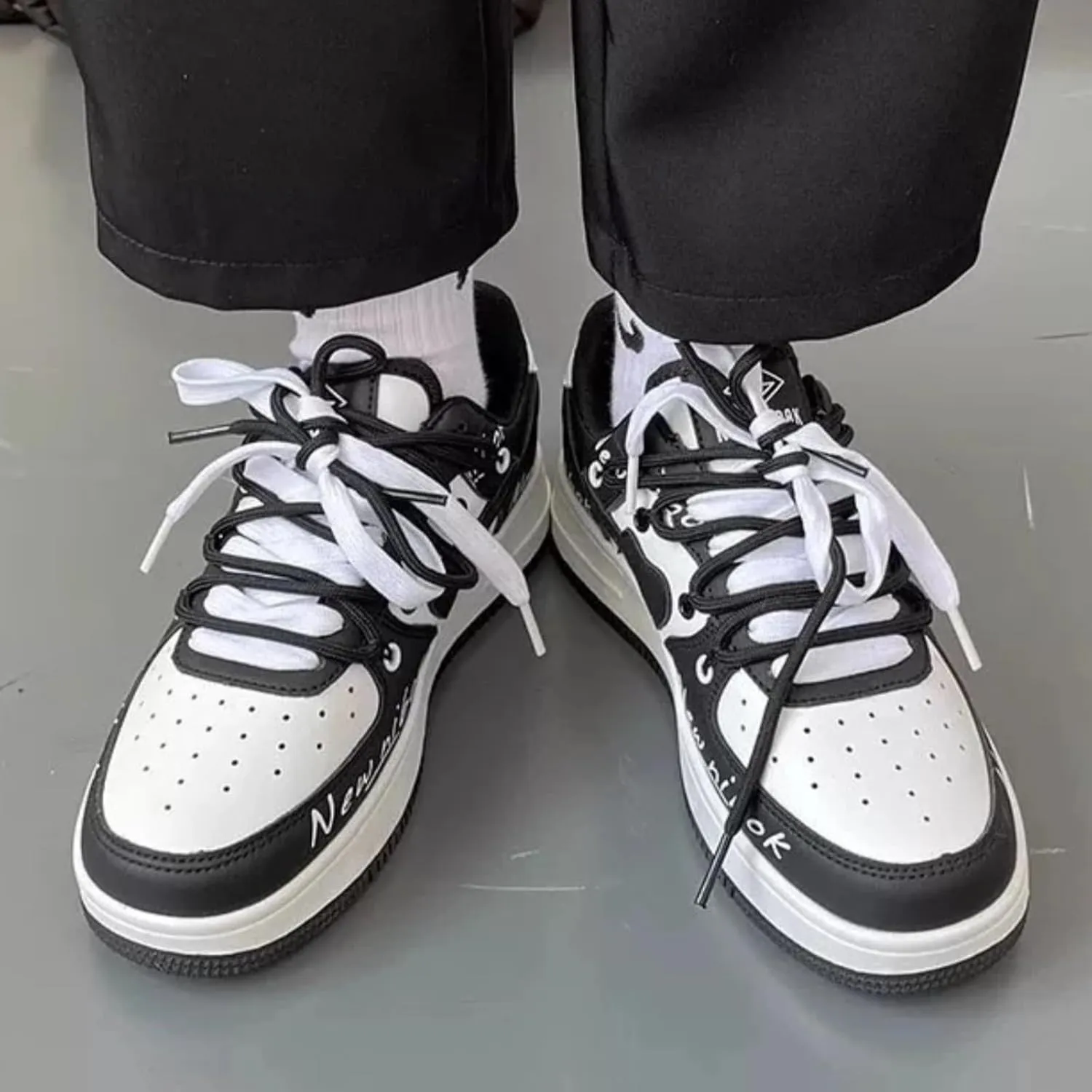 Love Heart Letter Print Platform Fashion Sneakers Skate Shoes Gifts Aesthetic Casual Chunky Shoes for Women
