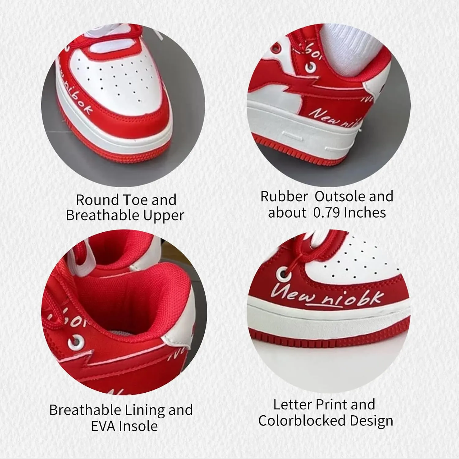 Love Heart Letter Print Platform Fashion Sneakers Skate Shoes Gifts Aesthetic Casual Chunky Shoes for Women