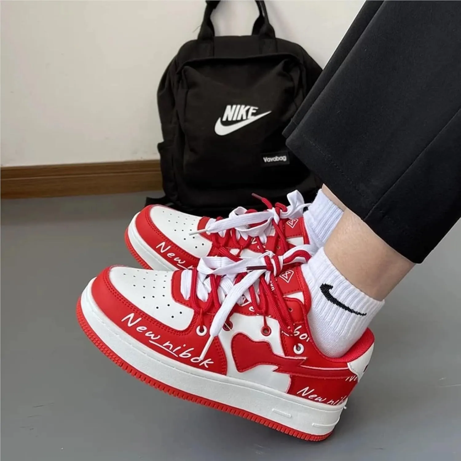 Love Heart Letter Print Platform Fashion Sneakers Skate Shoes Gifts Aesthetic Casual Chunky Shoes for Women