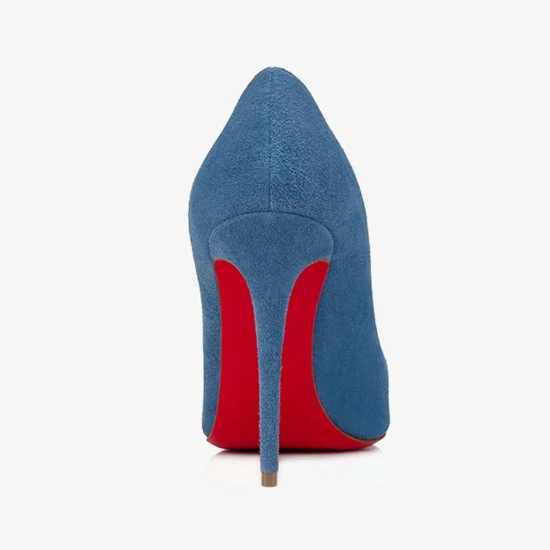 Luxurious Blue Pointy Pump
