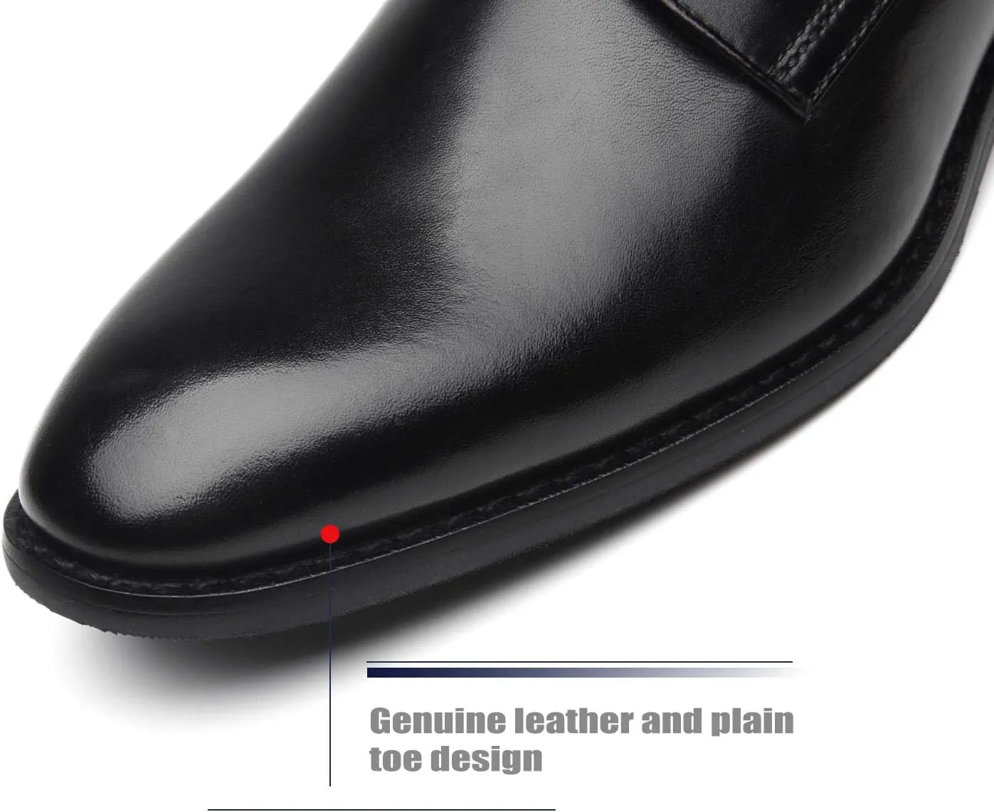 Men Dress Shoes Lace-up Leather Oxford Classic Modern Formal Business Comfortable Dress Shoes for Men
