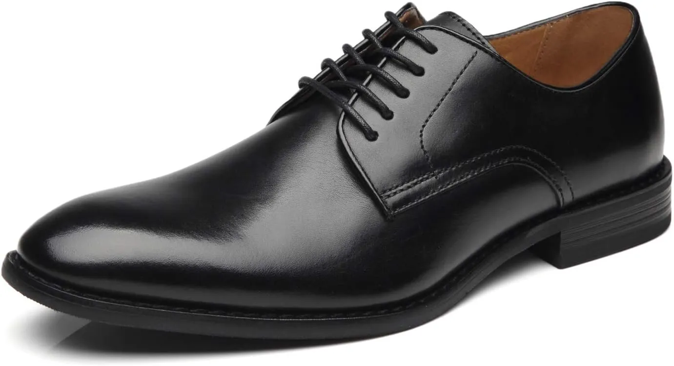 Men Dress Shoes Lace-up Leather Oxford Classic Modern Formal Business Comfortable Dress Shoes for Men