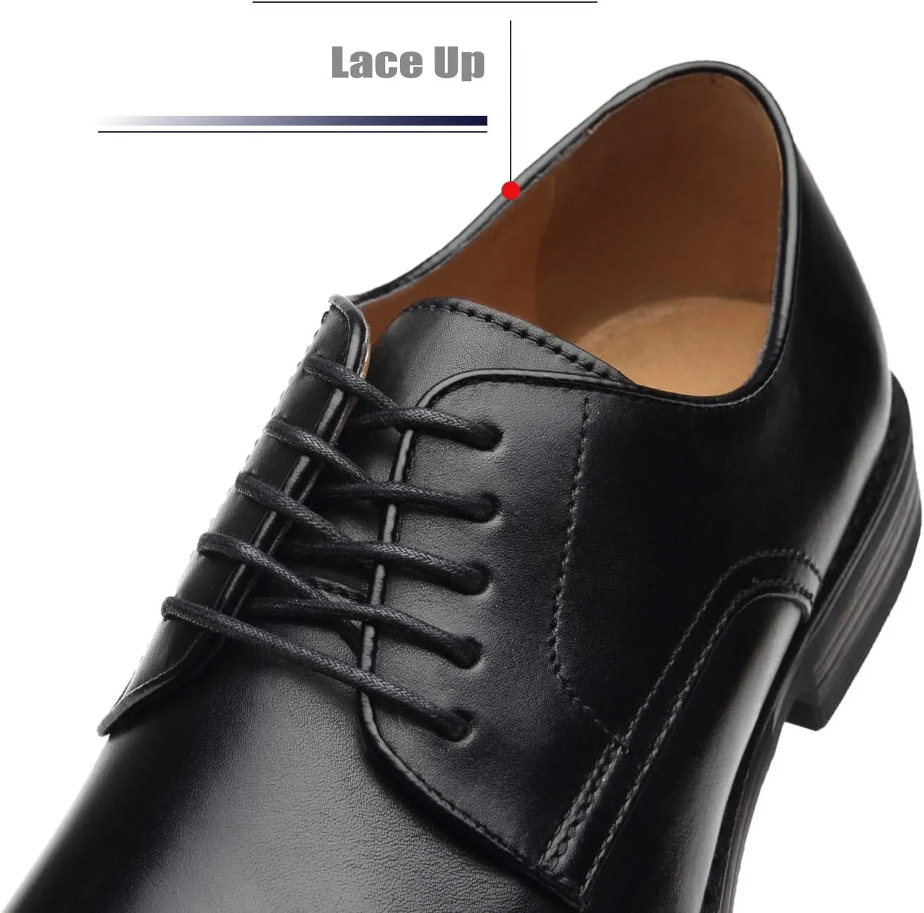 Men Dress Shoes Lace-up Leather Oxford Classic Modern Formal Business Comfortable Dress Shoes for Men