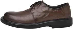 Men's Breathable Leather Wingtip Brogue Oxfords Classic Lace-up Formal Tuxedo Derby Shoes Comfortable Non-Slip Low Top Business Work Shoes