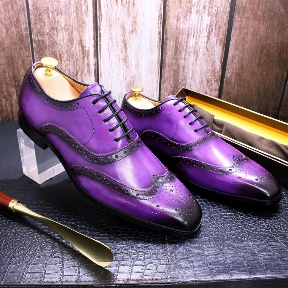 Men's Genuine Leather Low Oxford Gentleman Wedding Business Work Office Outdoor Party Casual Shoes Formal Sneakers