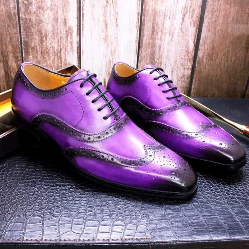 Men's Genuine Leather Low Oxford Gentleman Wedding Business Work Office Outdoor Party Casual Shoes Formal Sneakers