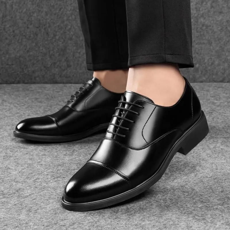 Mens Leather Shoes Wedding Business Office Formal Modern Oxfords Breathable Prom Dress Shoes