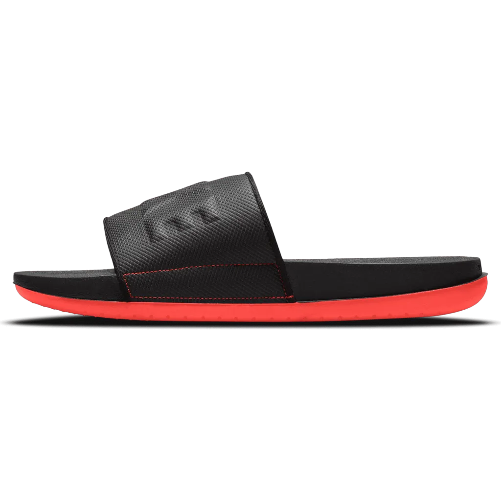Men's Nike Offcourt Slides SE "Carbon Fiber Breds" (Black/Chile Red)(BQ4639-017)