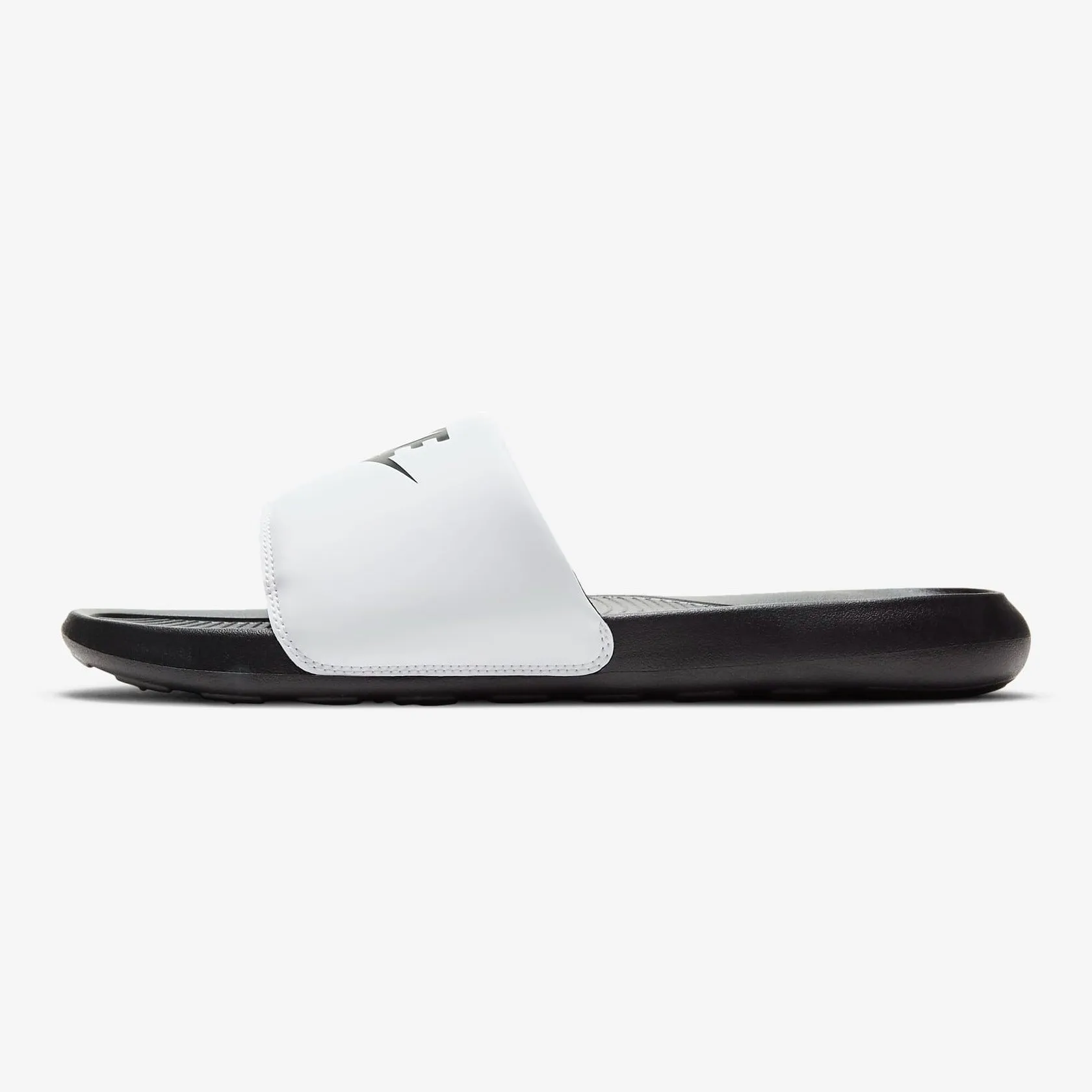 Men's Nike Victori One "Mismatch" Slides (White/Black)(DD0234-100)