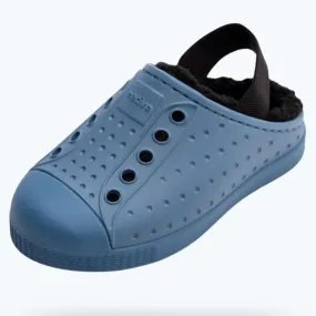 Native Fleece Lined Blue Clogs for Toddlers/Kids