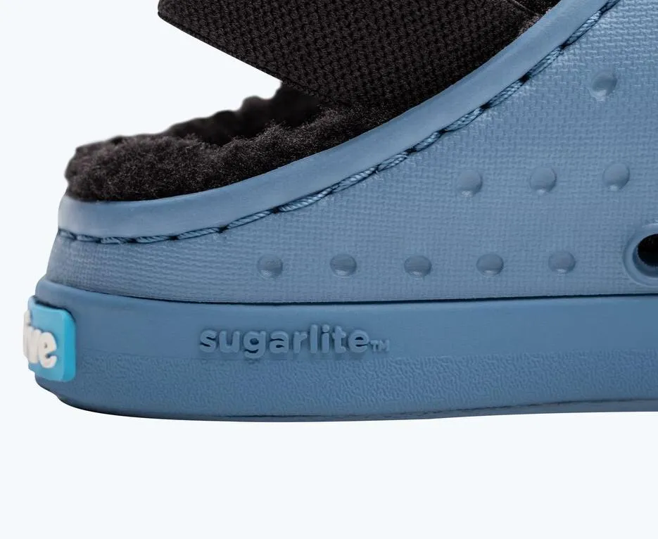 Native Fleece Lined Blue Clogs for Toddlers/Kids