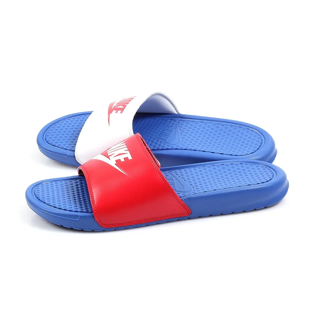 Nike Benassi JDI Mismatch Slides (Game Royal/White/University Red)(343880-415)