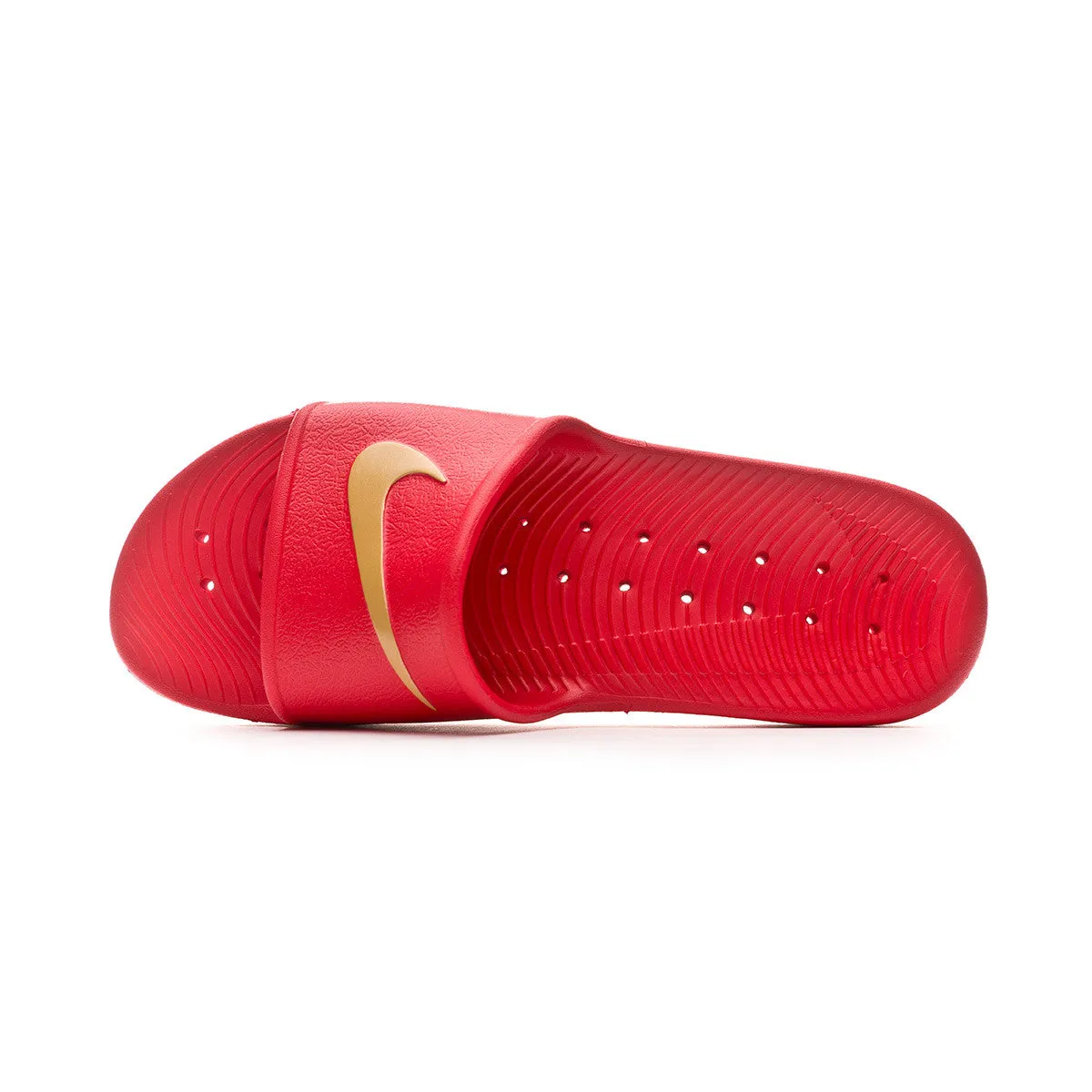 Nike Kawa Shower Slides (Red Metallic Gold)