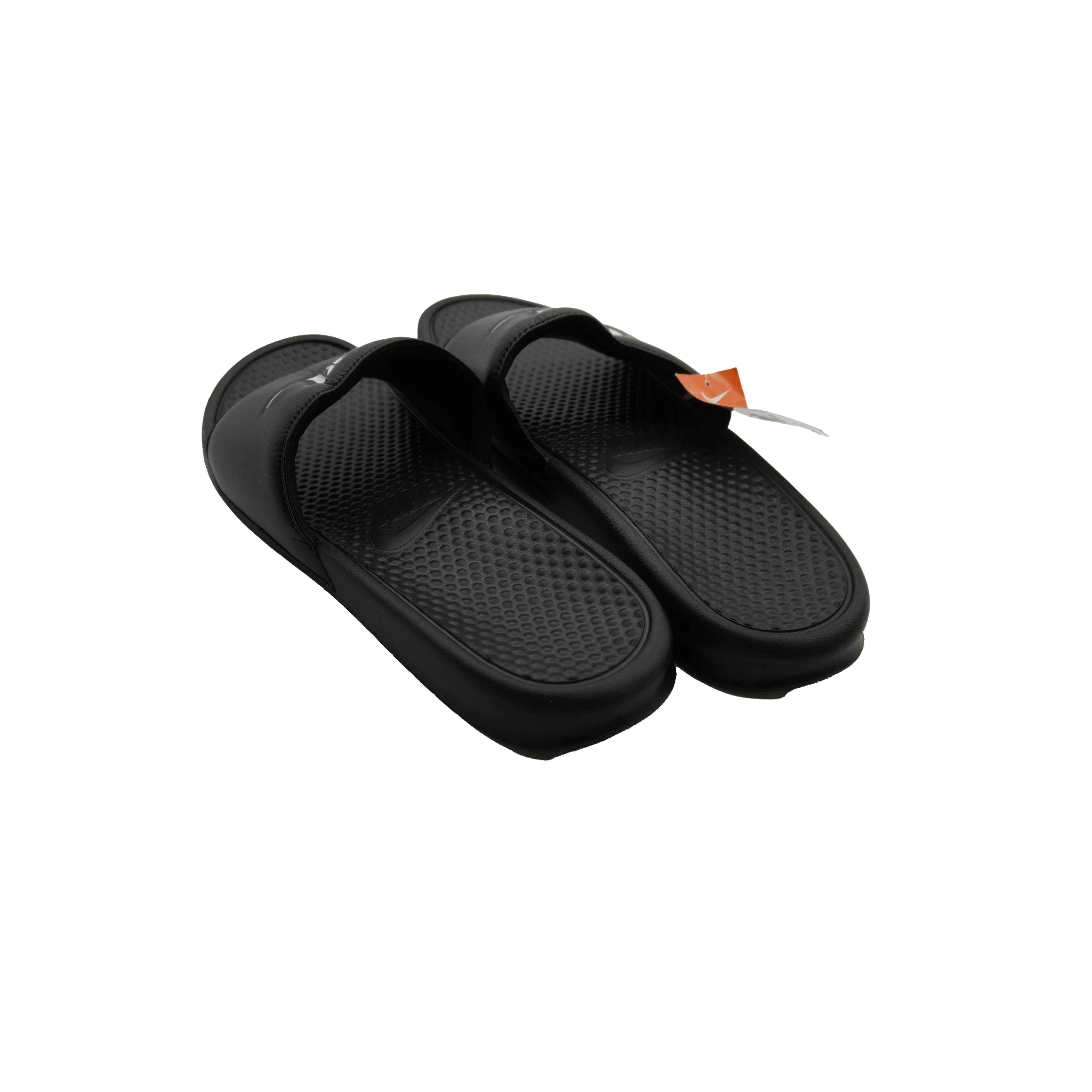 Nike Men's Benassi Just Do It Athletic Slides Sandals Black White Size 15