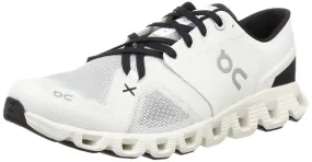 On Men's Cloud X 3 Sneakers, Ivory/Black, 8.5 Medium US