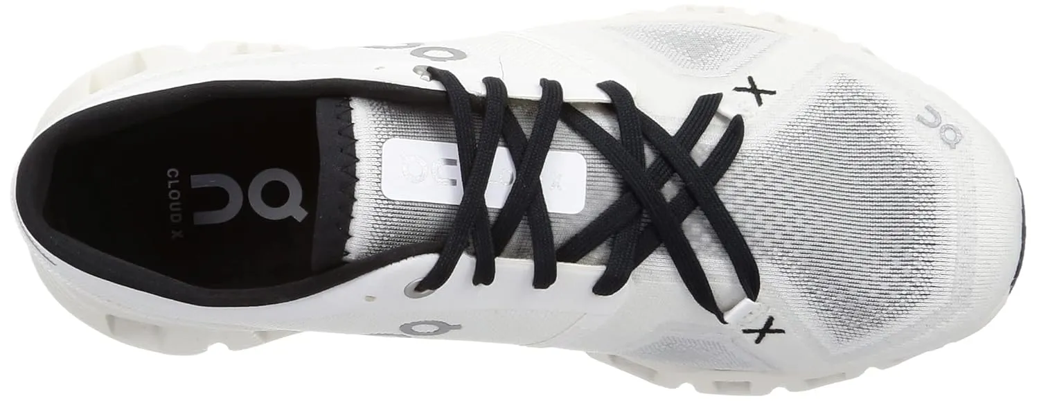 On Men's Cloud X 3 Sneakers, Ivory/Black, 8.5 Medium US