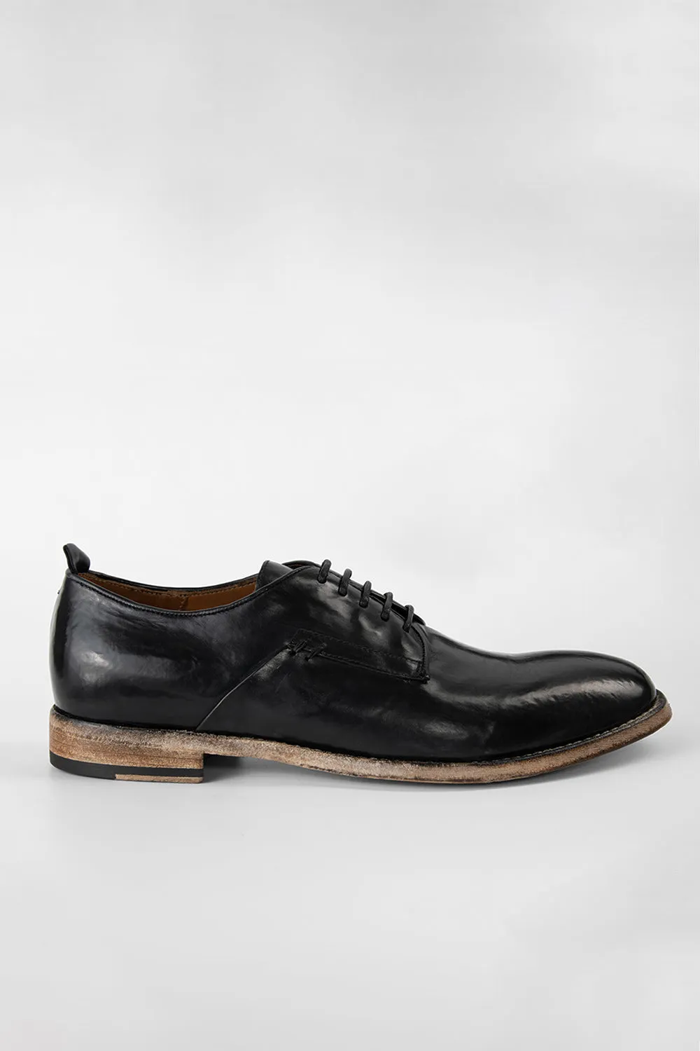 PARKER royal-black derby shoes.