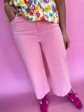 Pearl Chic Jeans - Pink