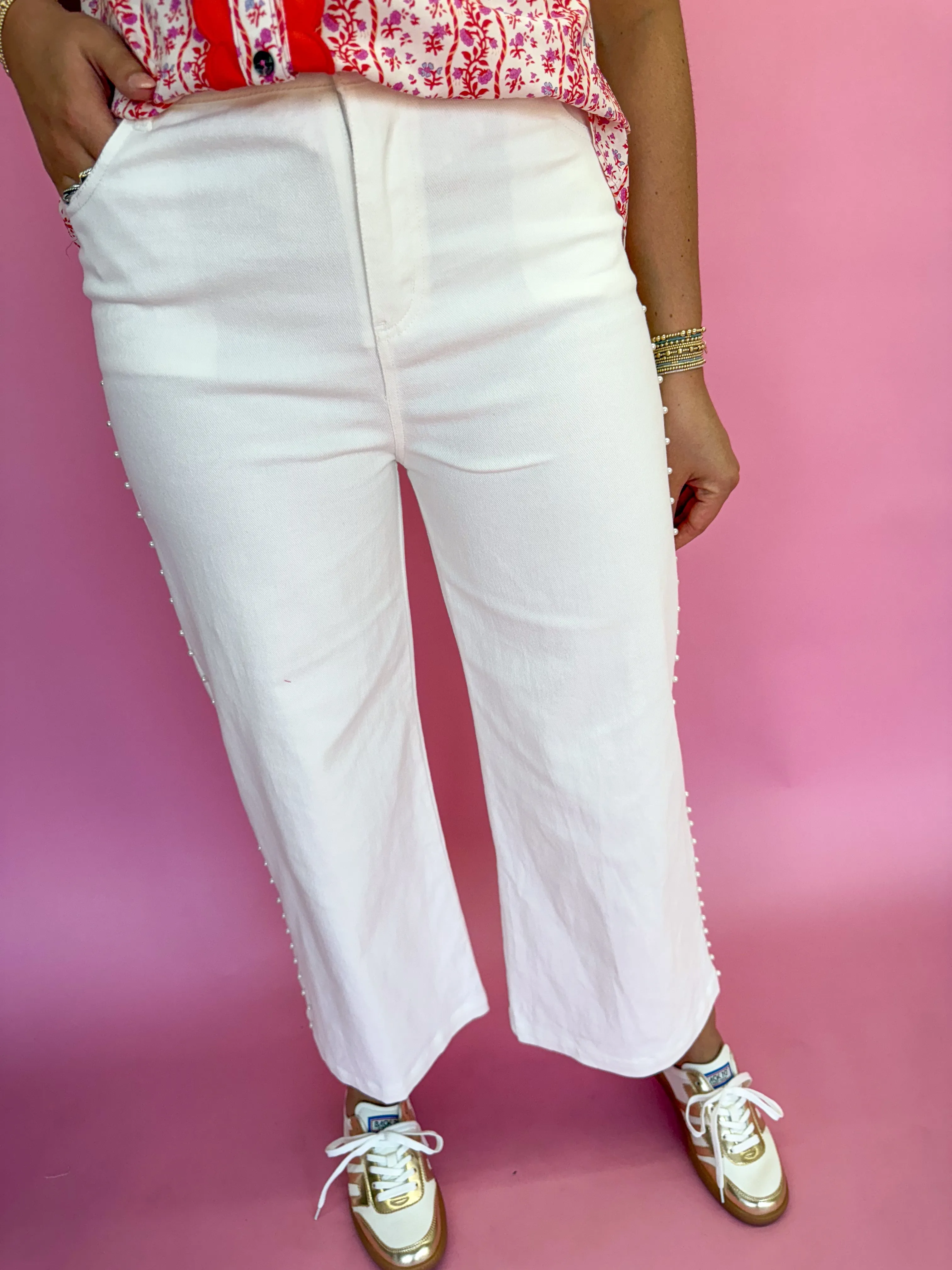 Pearl Chic Jeans - White