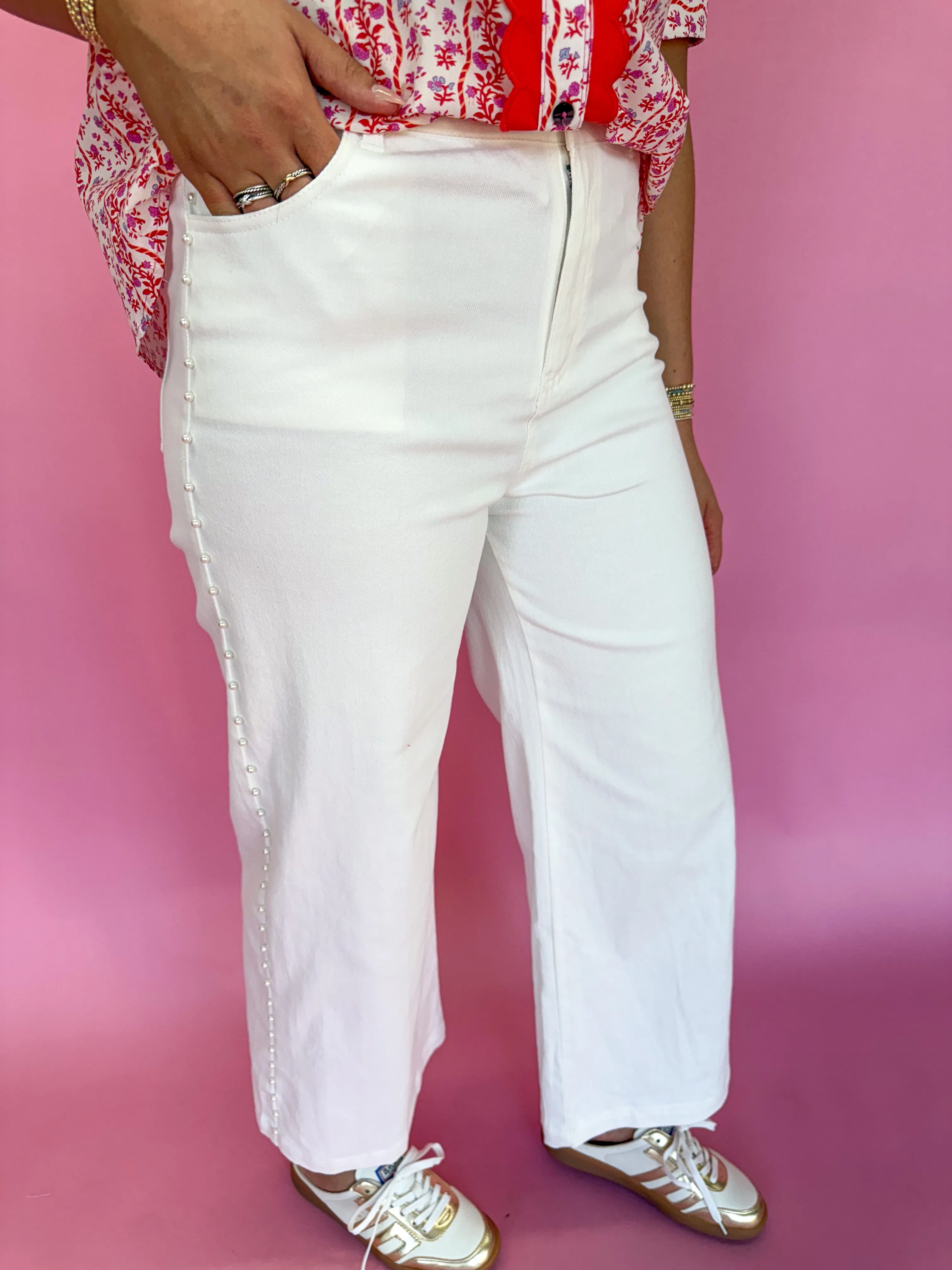 Pearl Chic Jeans - White