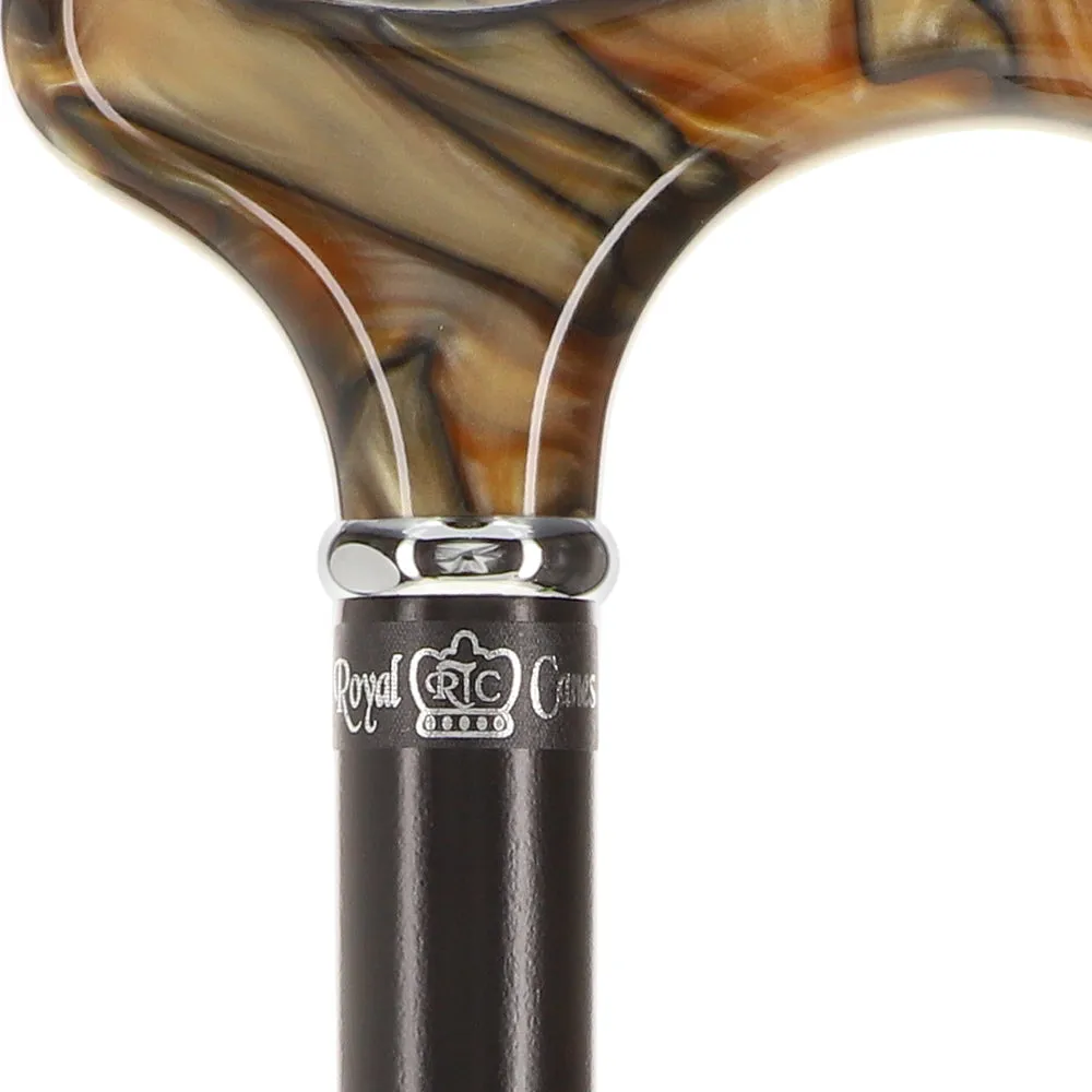 Pearlescent Acrylic Derby Cane w/ SafeTbase